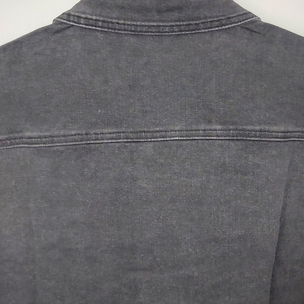 Kate &  Mallory Women's Black Denim Rhinstone Jacket Size Large NWOT - Picture 11 of 14